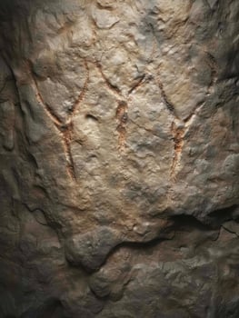 Detailed texture of rocky cave wall photo