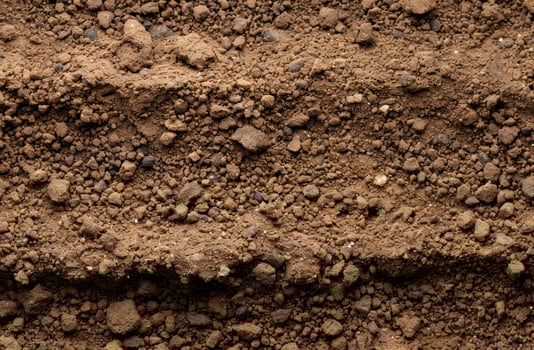 Textured soil background photo