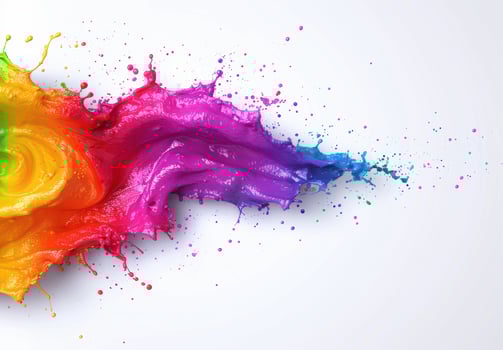 Vibrant paint splash photo