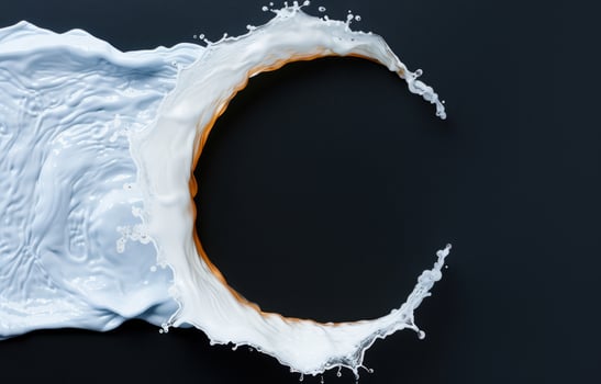 Splashing water in a circular motion photo