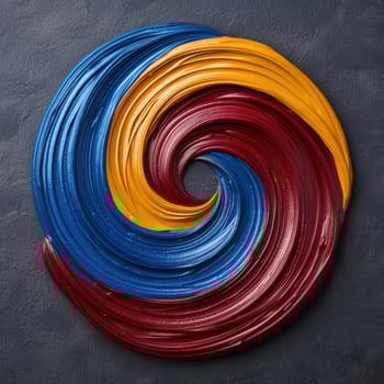 Swirling abstract paint background photo