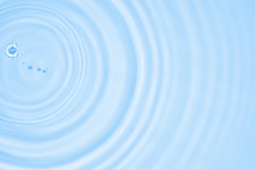Abstract transparent water shadow surface texture natural ripple on blue background photo