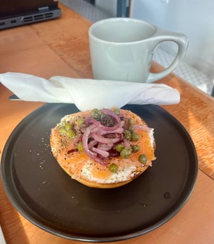Lox on a bagel photo