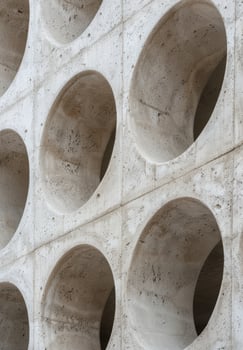 Abstract architectural pattern in concrete photo