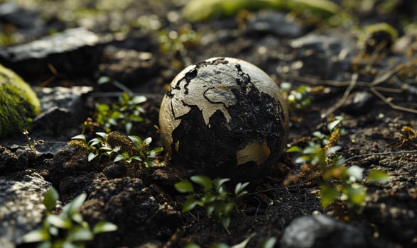 globe in nature photo