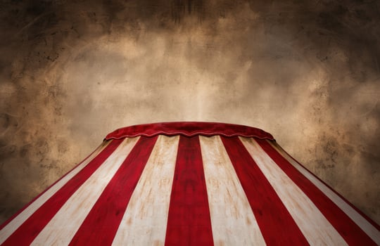 Vintage circus tent background photo