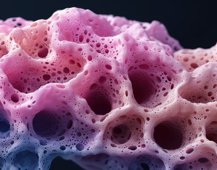 Vibrant abstract cellular structure photo