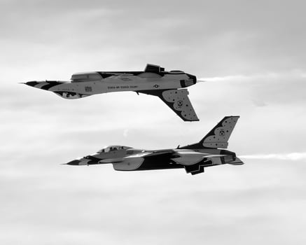 Military jet airplane, military fighter photo
