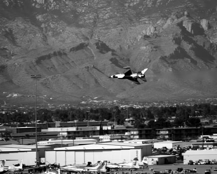 Military jet airplane, military fighter photo