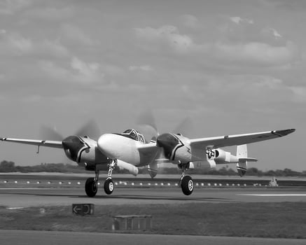 Airplane at the air show background photo