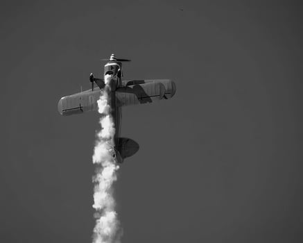 Airplane at the air show background photo