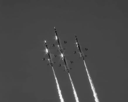 Military jet airplane, military fighter photo