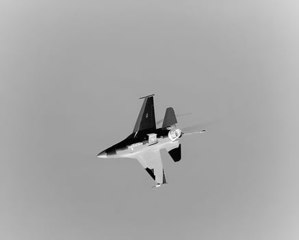 Military jet airplane, military fighter photo