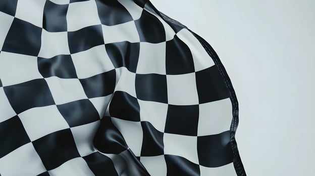Flowing Checkered Racing Flag photo