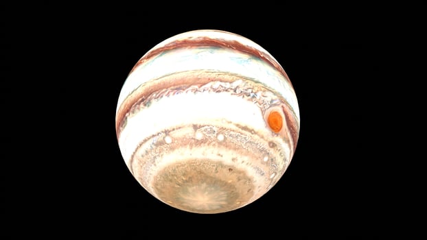 jupiter planet with black background photo