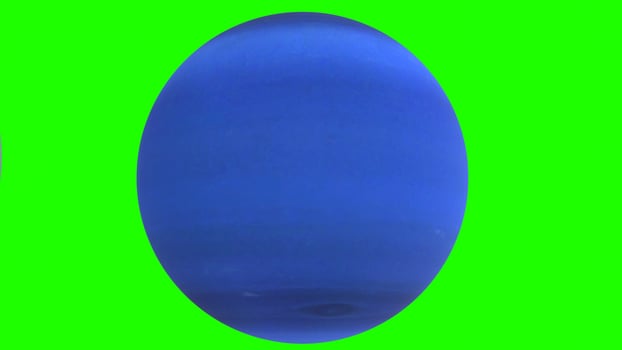 solar system with green background photo