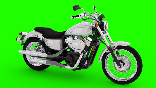 two wheeler superbike with green background photo