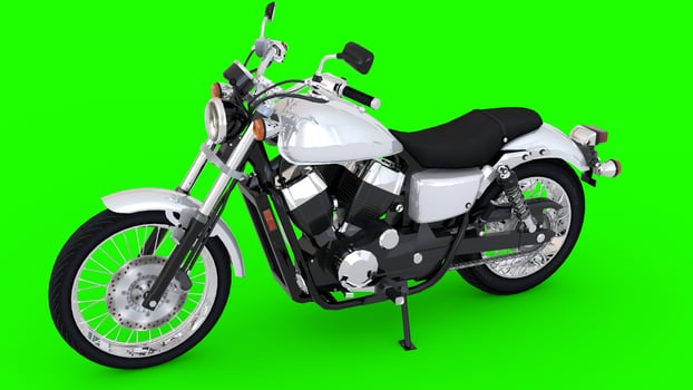 two wheeler superbike with green background photo