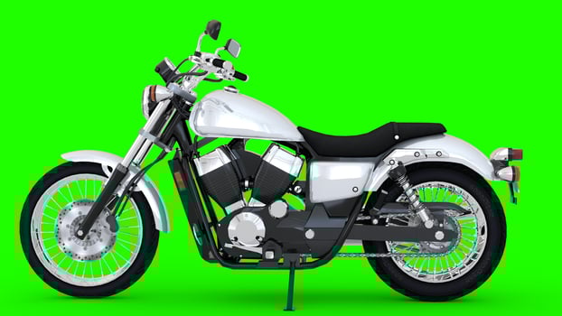 two wheeler superbike with green background photo