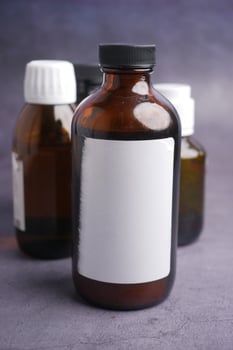 Brown Glass Bottles that are Ideal for Storing Essential Oils or for Medical Uses Effective photo