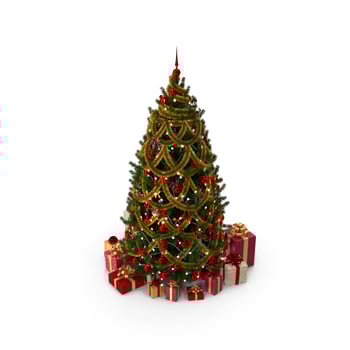 Christmas Gifts and Santa Claus for Holiday Cheer, Festive Celebrations photo