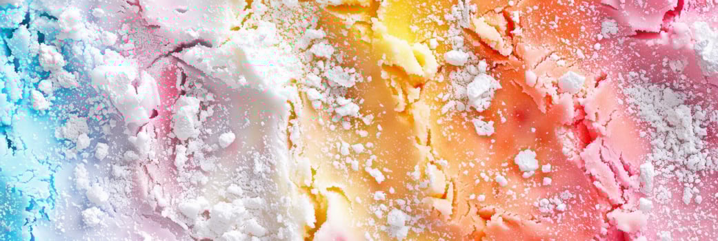 Enjoy a vibrant Rainbow Ice Cream Dessert with colorful sprinkles for a fun treat photo