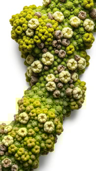 A green plant with flowers on it photo
