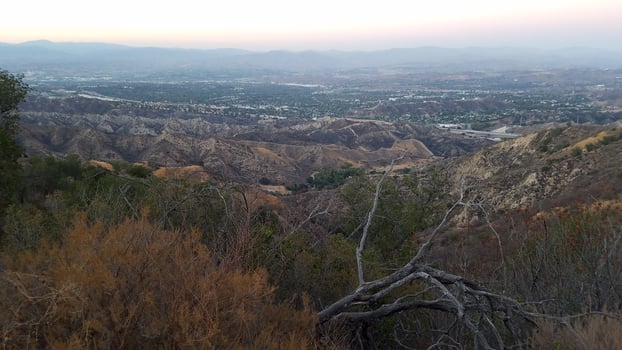 View from Towsley Canyon Park, near Santa Clarita, CA photo