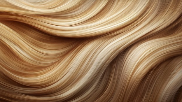 Curly blonde hair texture background. Close up of natural hair. photo