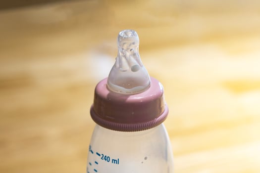 Pink Baby Bottle Milk photo