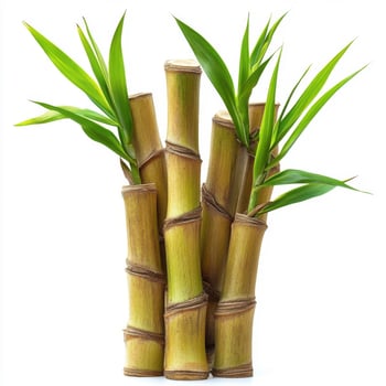 sugarcane isolated on transparent background photo