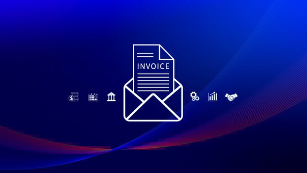 Invoice and online digital statements concept, Financial report and bank management with online payment concept E.invoice invoice. photo