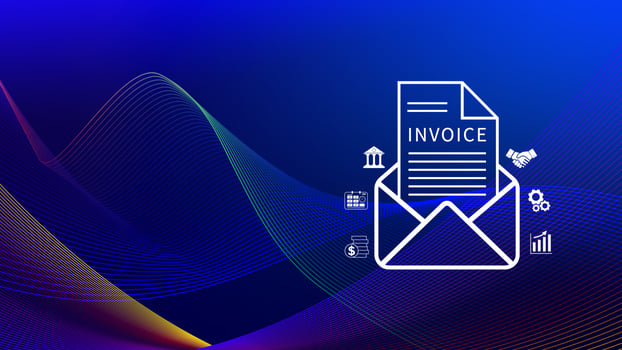 Invoice and online digital statements concept, Financial report and bank management with online payment concept E.invoice invoice. photo