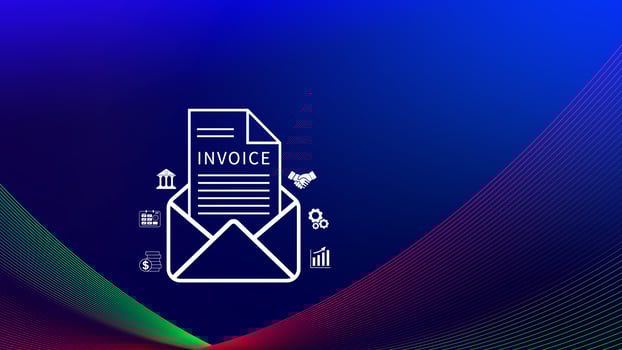 Invoice and online digital statements concept, Financial report and bank management with online payment concept E.invoice invoice. photo
