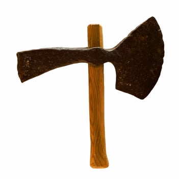 axe, weapon, war, metal, monument, old, history, background, whi photo