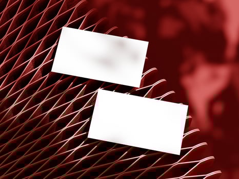 Business card on elegant background mockup photo