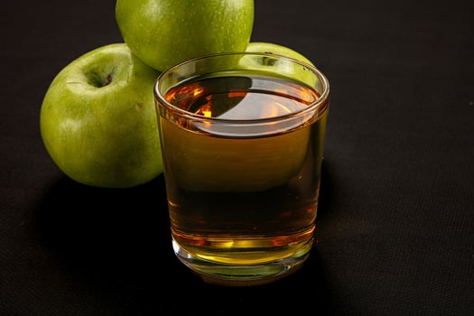 Fresh sweet natural apple juice photo