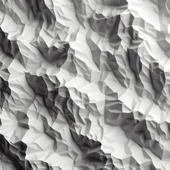 crumpled paper texture in grayscale photo