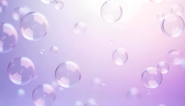 a purple background with bubbles on it photo