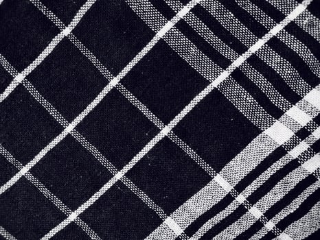 Black fabric background and pattern with white stripes photo
