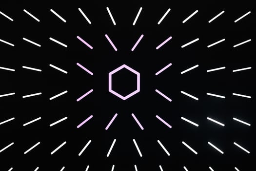 Modern stylish texture. Abstract, black background repeating with chaotic strokes. photo