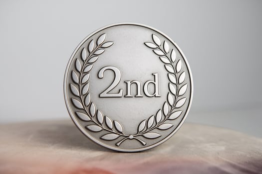 Silver Medal with Laurel Wreath Design for Second Place photo