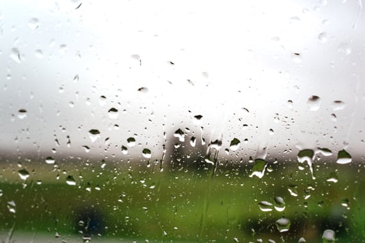 Drops on a window with a beautiful background photo
