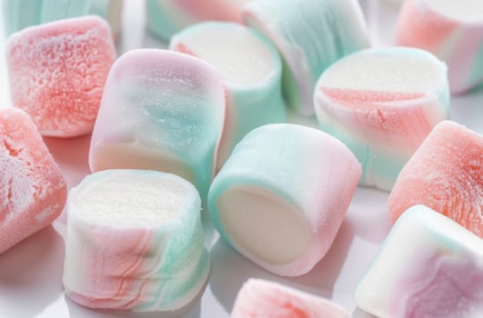 Colorful marshmallow candy background photo