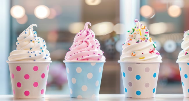 Colorful and whimsical ice cream treats photo