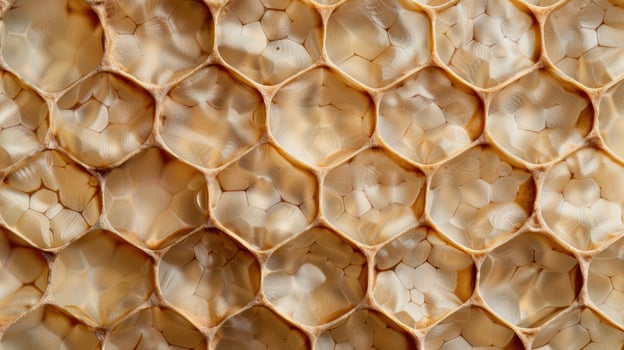 Intricate honeycomb pattern photo