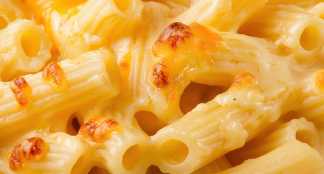 Delicious cheesy pasta dish photo