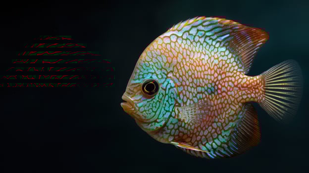 Colorful tropical fish with intricate patterns photo