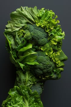 Healthy green leafy vegetables photo