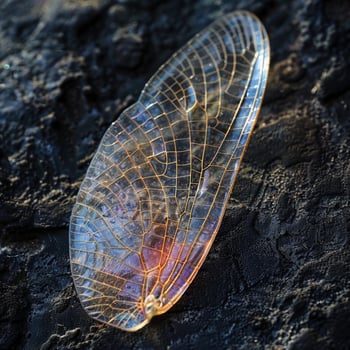 Intricate Insect Wing Texture photo